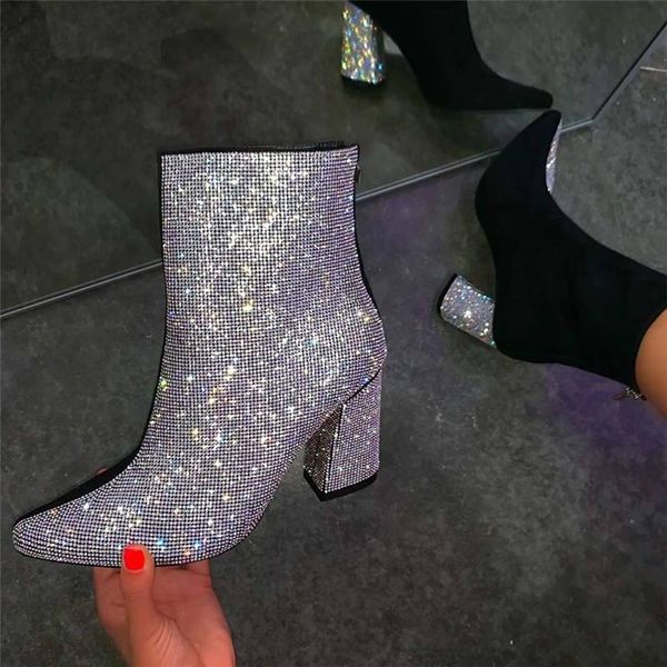 boots women ankle 2021 glitter woman fashion square heel female zip high big size 43 ladies autumn footwear women's party, Black
boots women ankle 2021 glitter woman fashion square heel female zip high big size 43 ladies autumn footwear women's party, Black