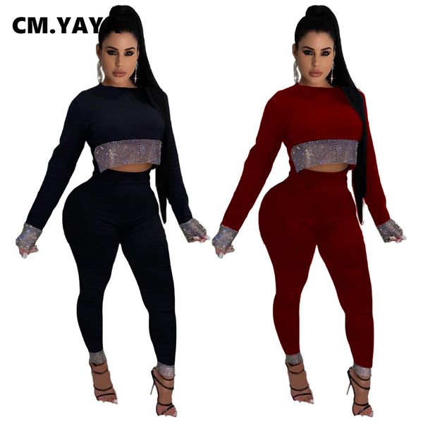 rhinestones splicing sweatsuit two 2piece set for women fall winter fitness outfit tee + pants set trasuitby air, White
rhinestones splicing sweatsuit two 2piece set for women fall winter fitness outfit tee + pants set trasuitby air, White