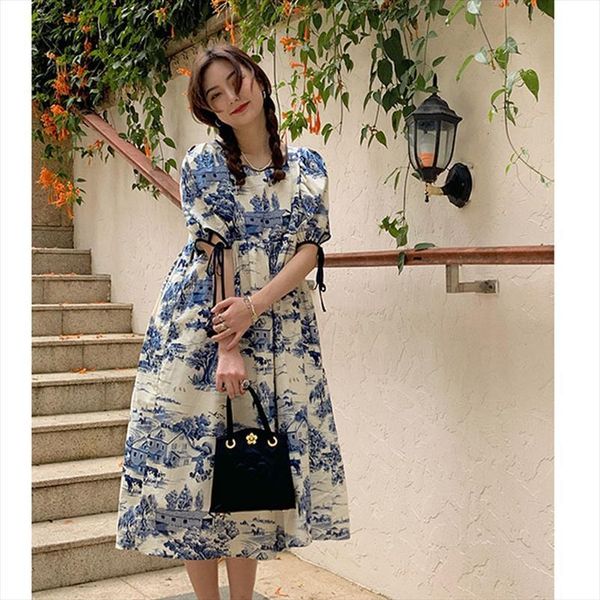 blue elegant long maxi womens dress vintage square collar puff sleeve female french casual holiday lady summer vestidos, Black;gray
blue elegant long maxi womens dress vintage square collar puff sleeve female french casual holiday lady summer vestidos, Black;gray