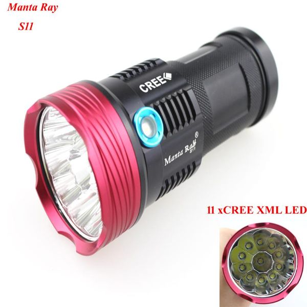manta ray s11 11xcree xml 11000lm 3-mode led (1x18650/2x18650/3x18650/4x18650) flashlights torches
manta ray s11 11xcree xml 11000lm 3-mode led (1x18650/2x18650/3x18650/4x18650) flashlights torches