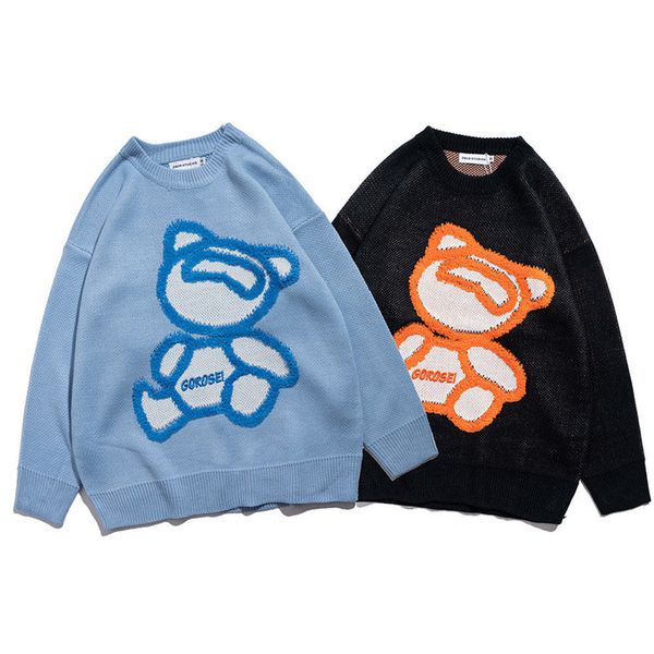 men's sweaters interesting sweaters for men and women, sweaters, embroidery bear towels, large knitted street clothes, harajuku, round, White;black
men's sweaters interesting sweaters for men and women, sweaters, embroidery bear towels, large knitted street clothes, harajuku, round, White;black