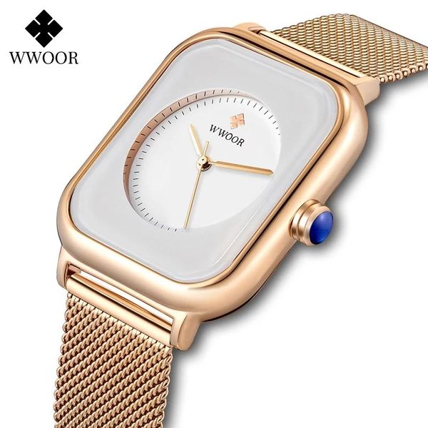 wristwatches wwoor brand fashion women watch bracelet simple square ladies dress watches female rose gold wristwatch relogio feminino, Slivery;brown
wristwatches wwoor brand fashion women watch bracelet simple square ladies dress watches female rose gold wristwatch relogio feminino, Slivery;brown