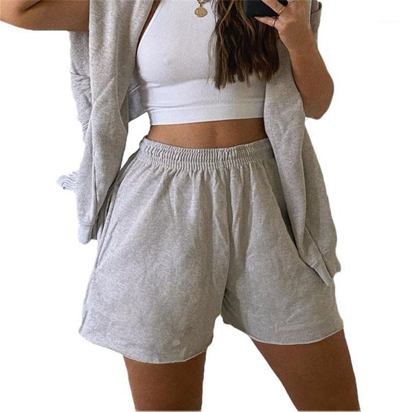 women casual homewear shorts sportwear loose trousers solid color high waist ladies summer clothing exercise women's, White;black
women casual homewear shorts sportwear loose trousers solid color high waist ladies summer clothing exercise women's, White;black