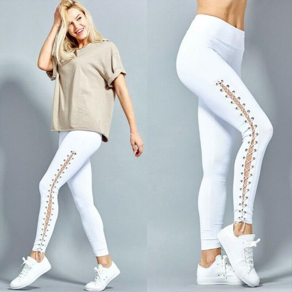 high waist fitness leggings womens capri lace up bandage stretch black white solid trousers gym skinny wear
high waist fitness leggings womens capri lace up bandage stretch black white solid trousers gym skinny wear