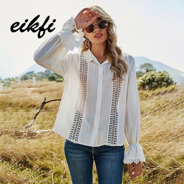 women's blouses & shirts eikfi women white hollow out patchwork blouse spring summer ladies lace collar front buttons long sleeve solid
women's blouses & shirts eikfi women white hollow out patchwork blouse spring summer ladies lace collar front buttons long sleeve solid
