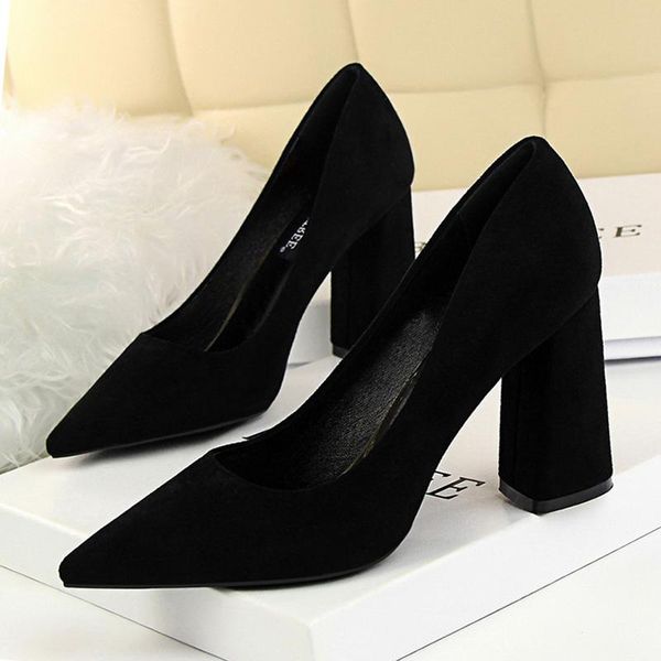 dress shoes 2021 square heel women's pumps on heels 8.5cm flock high concise ladies office shoe pointed toe female stiletto, Black
dress shoes 2021 square heel women's pumps on heels 8.5cm flock high concise ladies office shoe pointed toe female stiletto, Black