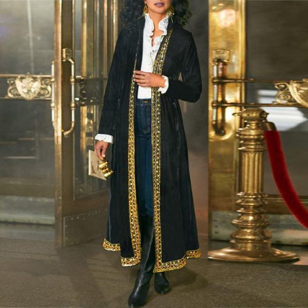 women's jackets autumn coats 2021 women long sleeve pleated baggy cardigan vintage printed coat with pockets ladies loose party jacket, Black;brown
women's jackets autumn coats 2021 women long sleeve pleated baggy cardigan vintage printed coat with pockets ladies loose party jacket, Black;brown