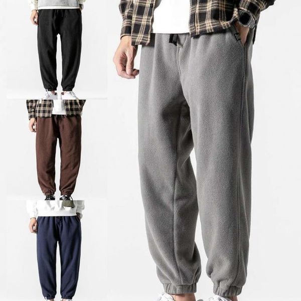 men's pants sweatpants solid color elastic waist drawstring mid trousers for sports loose autumn winter warm male, Black
men's pants sweatpants solid color elastic waist drawstring mid trousers for sports loose autumn winter warm male, Black