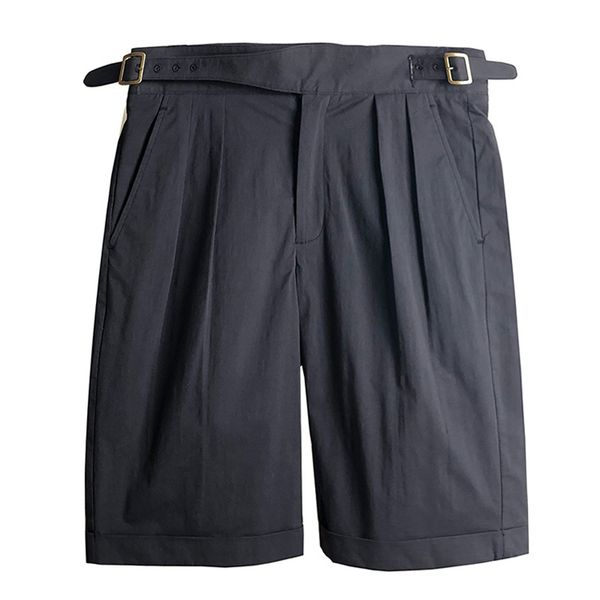 short classic british army gurkha shorts vintage men's chino military short pants summer pleated loose casual male, White;black
short classic british army gurkha shorts vintage men's chino military short pants summer pleated loose casual male, White;black