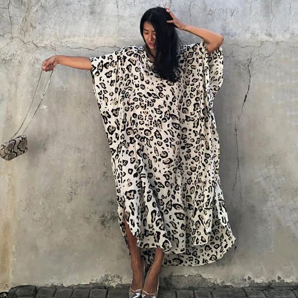 women's swimwear summer women swimsuit leopard print cover up long dresses beachwear bikini tunics beach dress kimono plus size robe, White;black
women's swimwear summer women swimsuit leopard print cover up long dresses beachwear bikini tunics beach dress kimono plus size robe, White;black