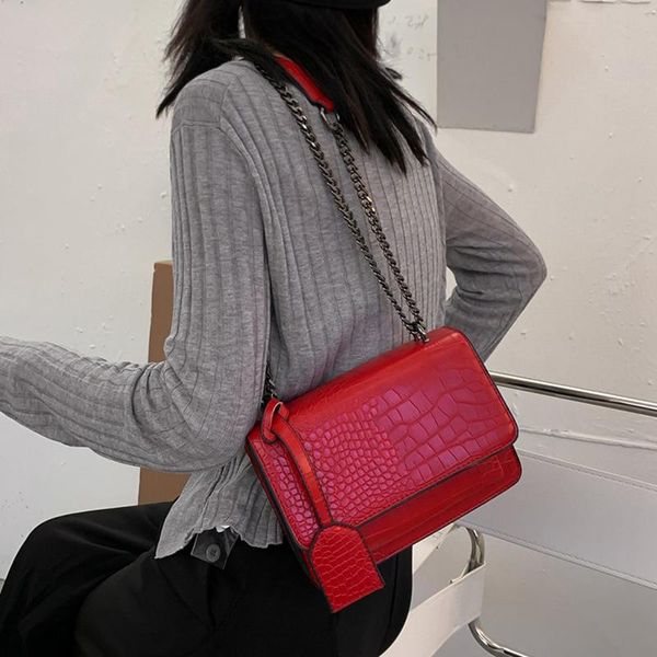 luxury women white black chain shoulder bags designer red small flap handbags clutch messenger bag crocodile crossbody
luxury women white black chain shoulder bags designer red small flap handbags clutch messenger bag crocodile crossbody