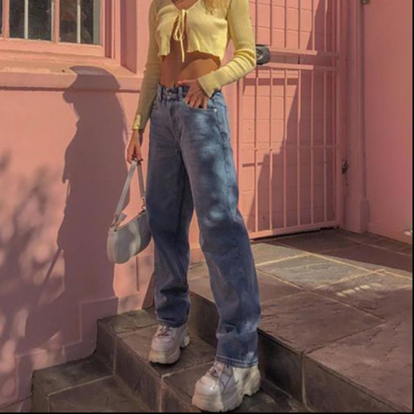 fashion high waist casual women jeans mom denim clothing streetwear loose vintage quality harajuku straight woman trousers, Blue
fashion high waist casual women jeans mom denim clothing streetwear loose vintage quality harajuku straight woman trousers, Blue