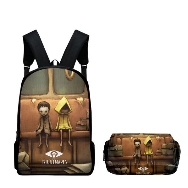backpack little nightmares school set 2 pieces boys girls backpacks travel crossbody bag pencil case children kids
backpack little nightmares school set 2 pieces boys girls backpacks travel crossbody bag pencil case children kids