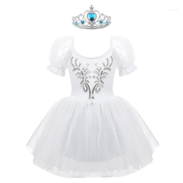 stage wear kids dancewear short puff sleeves sequins mesh girls ballet tutu dress with crown headband set performance dance costume1, Black;red
stage wear kids dancewear short puff sleeves sequins mesh girls ballet tutu dress with crown headband set performance dance costume1, Black;red