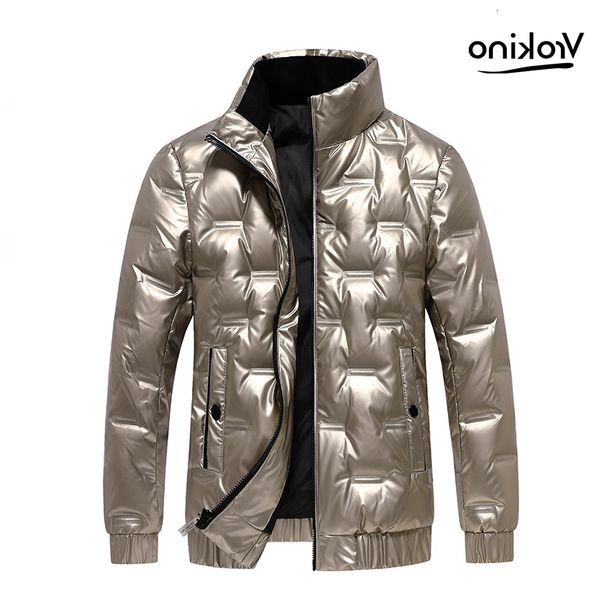 vickino men's silver shiny winter down jacket classic warm stand collar short white duck black dark gray
vickino men's silver shiny winter down jacket classic warm stand collar short white duck black dark gray