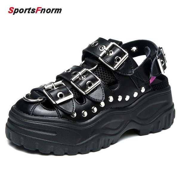 sandals black brand genuine leather shoes summer women 2021 ins rivets baotou platform flats ladies female sandalias
sandals black brand genuine leather shoes summer women 2021 ins rivets baotou platform flats ladies female sandalias