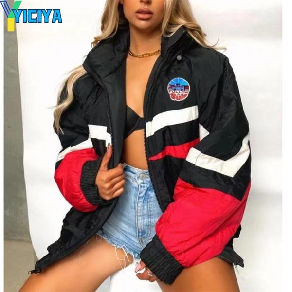 yiciya autumn letter embroidery women's varsity jacket women's baseball bomber coat campus street casual patchwork 210923, Black
yiciya autumn letter embroidery women's varsity jacket women's baseball bomber coat campus street casual patchwork 210923, Black