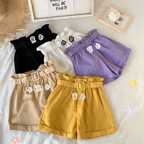 women's shorts sports women summer high waist flower bud casual pants loose wide leg, White;black
women's shorts sports women summer high waist flower bud casual pants loose wide leg, White;black