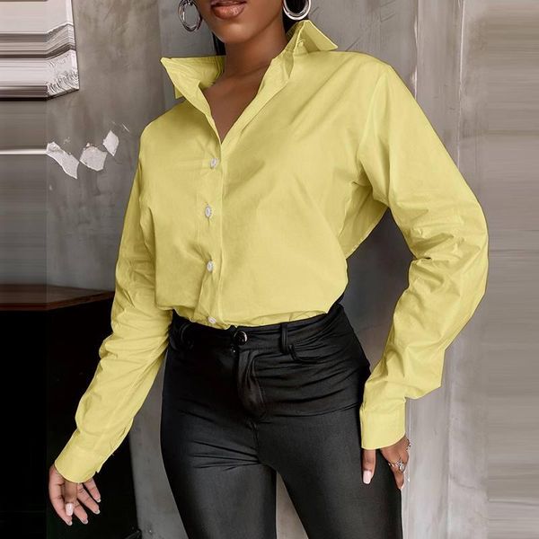 women's blouses & shirts women backless 2021 celmia elegant spring long sleeve hollow out fashion casual solid blusas lapel tunic top, White
women's blouses & shirts women backless 2021 celmia elegant spring long sleeve hollow out fashion casual solid blusas lapel tunic top, White