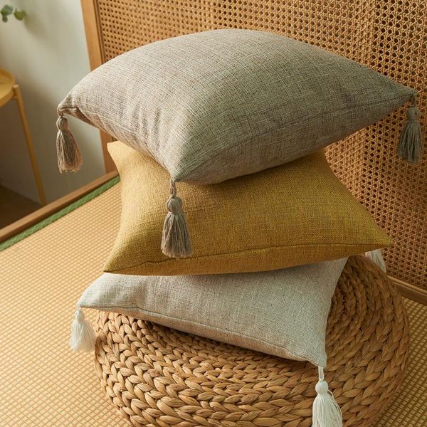 pillow case home decor linen tassel cover cushion cases for sofa livingroom chair black white plaid 45x45cm decorative
pillow case home decor linen tassel cover cushion cases for sofa livingroom chair black white plaid 45x45cm decorative