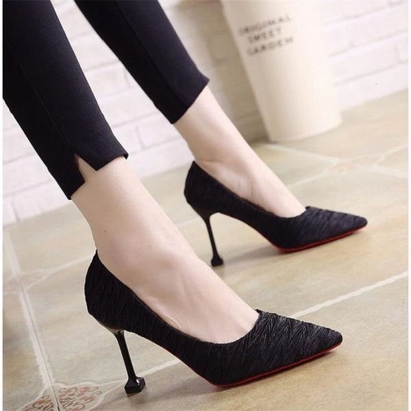 sandals high heels autumn fashion shallow mouth women's singles student pointed stiletto heel work shoes, Black
sandals high heels autumn fashion shallow mouth women's singles student pointed stiletto heel work shoes, Black