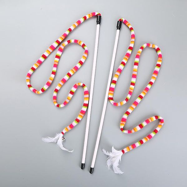 cat toys 2pcs kitten teaser play interactive funny toy ribbon bell wand pet feather grappige for cats
cat toys 2pcs kitten teaser play interactive funny toy ribbon bell wand pet feather grappige for cats