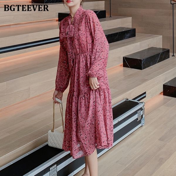 dresses new vintage bow neck female chiffon 2021 fashion summer ruffles floral vestidos femme elastic waist women dress 64j0, Black;gray
dresses new vintage bow neck female chiffon 2021 fashion summer ruffles floral vestidos femme elastic waist women dress 64j0, Black;gray