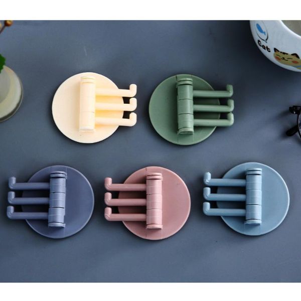 hooks & rails housekeeper on wall creative traceless paste 3 branch rotary household hanger bathroom storage for home and kitchen
hooks & rails housekeeper on wall creative traceless paste 3 branch rotary household hanger bathroom storage for home and kitchen