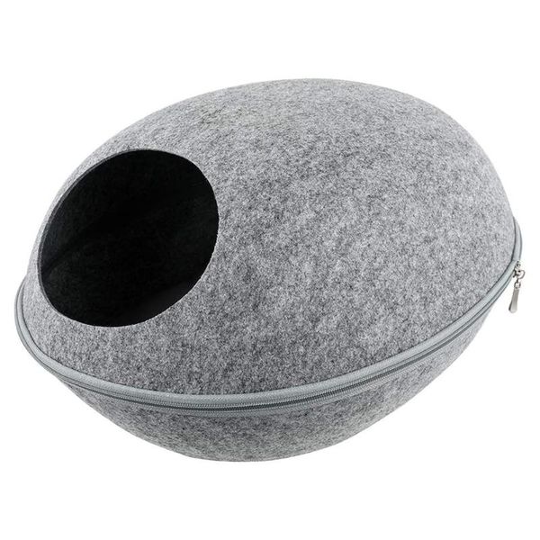 semi-closed felt cat bed cave kitten house with cushion detachable zipper design funny breathable fish mouth nest beds & furniture
semi-closed felt cat bed cave kitten house with cushion detachable zipper design funny breathable fish mouth nest beds & furniture