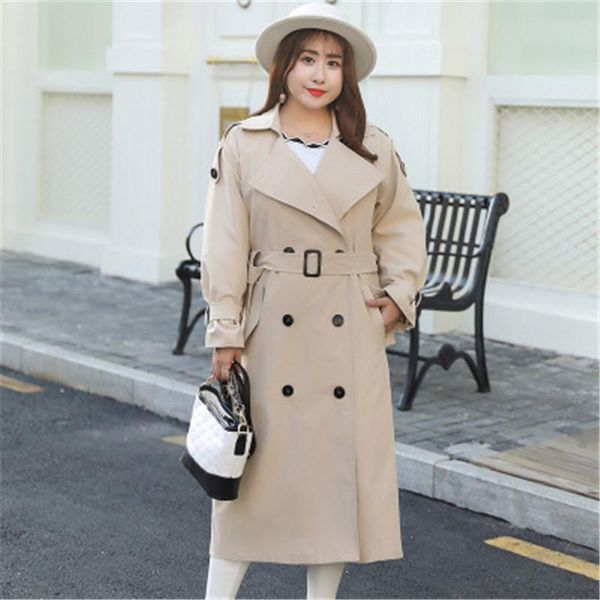 women's trench coats plus size 4xl casual long coat 2021 spring autumn korean style oversize khaki big windbreaker female w748, Tan;black
women's trench coats plus size 4xl casual long coat 2021 spring autumn korean style oversize khaki big windbreaker female w748, Tan;black