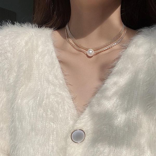 chokers double layers rhinestone pearl necklace 2021 fashion charms simple women necklaces jewelry, Golden;silver
chokers double layers rhinestone pearl necklace 2021 fashion charms simple women necklaces jewelry, Golden;silver