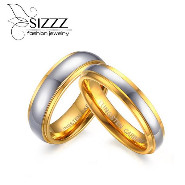 wedding rings sizzz jewelry his & her's polishing center step edge tungsten carbide band ring for woman men 6mm/4mm price 1pce, Slivery;golden
wedding rings sizzz jewelry his & her's polishing center step edge tungsten carbide band ring for woman men 6mm/4mm price 1pce, Slivery;golden