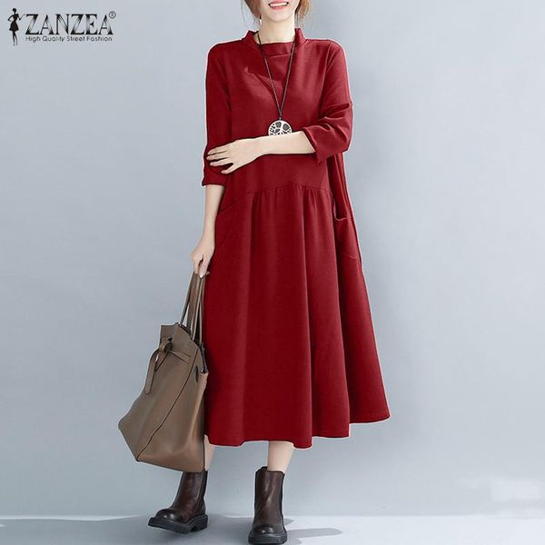 casual dresses 2021 zanzea autumn turtleneck long sleeve mid-calf dress women sundress vintage back zip solid vestidos kaftan robe femme, Black;gray
casual dresses 2021 zanzea autumn turtleneck long sleeve mid-calf dress women sundress vintage back zip solid vestidos kaftan robe femme, Black;gray