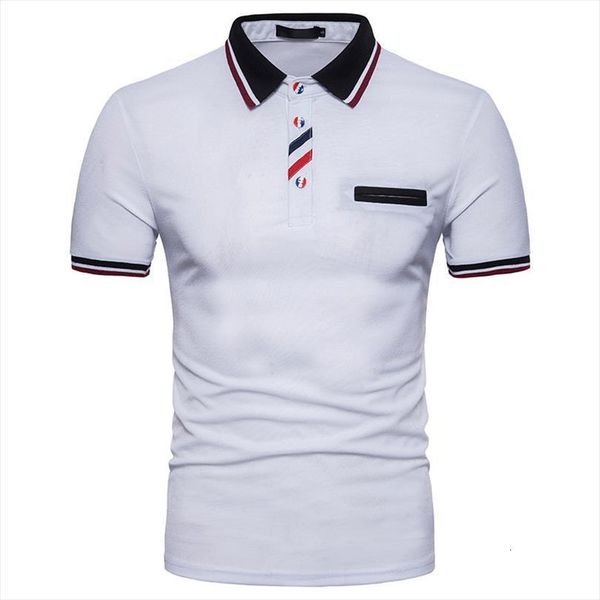 shirt fashion cotton slim mens polo fit short sleeve camisa shirts summer, White;black
shirt fashion cotton slim mens polo fit short sleeve camisa shirts summer, White;black
