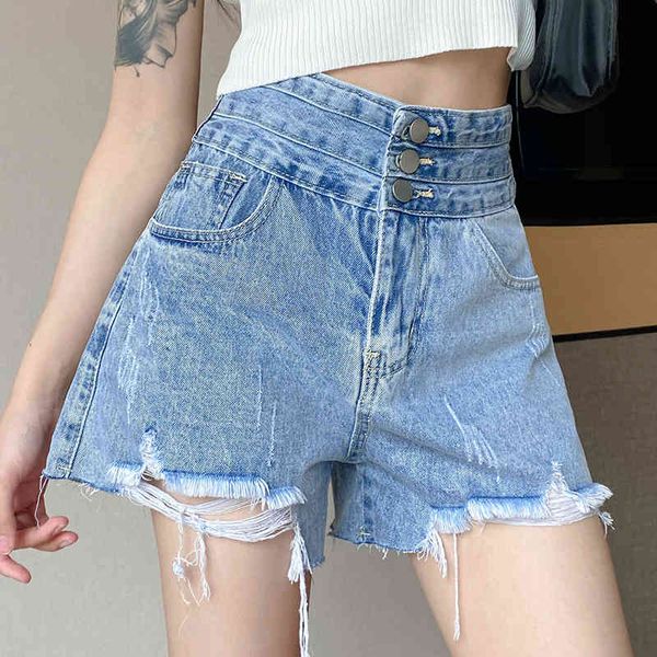 worn denim shorts women fashion summer high waist loose wide leg pants thin womens waisted 210429, White;black
worn denim shorts women fashion summer high waist loose wide leg pants thin womens waisted 210429, White;black
