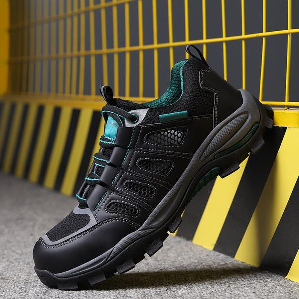 boots mens leisure steel toe covers work safety shoes construction site worker shoe summer security seguridad male, Black
boots mens leisure steel toe covers work safety shoes construction site worker shoe summer security seguridad male, Black
