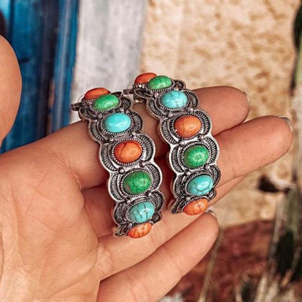 dangle & chandelier vintage colorful turquoises stone earrings tribal half round antique metal natural orange blue beads women z3x879, Silver
dangle & chandelier vintage colorful turquoises stone earrings tribal half round antique metal natural orange blue beads women z3x879, Silver