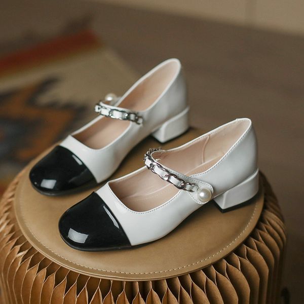 mary jane sho women french color matching four seasons thick heeled princs style high single 676-9 
mary jane sho women french color matching four seasons thick heeled princs style high single 676-9