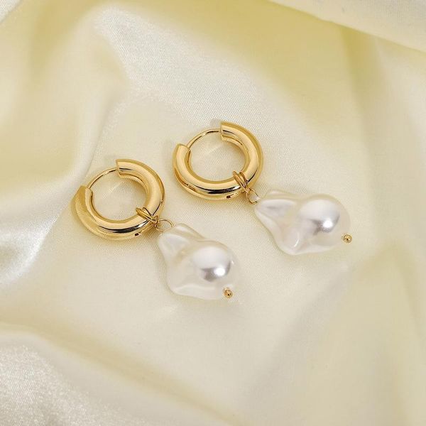 hoop & huggie minar french irregular baroque pearl earrings for women mujer gold color hook faux pearls statement earring wedding jewelry, Golden;silver
hoop & huggie minar french irregular baroque pearl earrings for women mujer gold color hook faux pearls statement earring wedding jewelry, Golden;silver