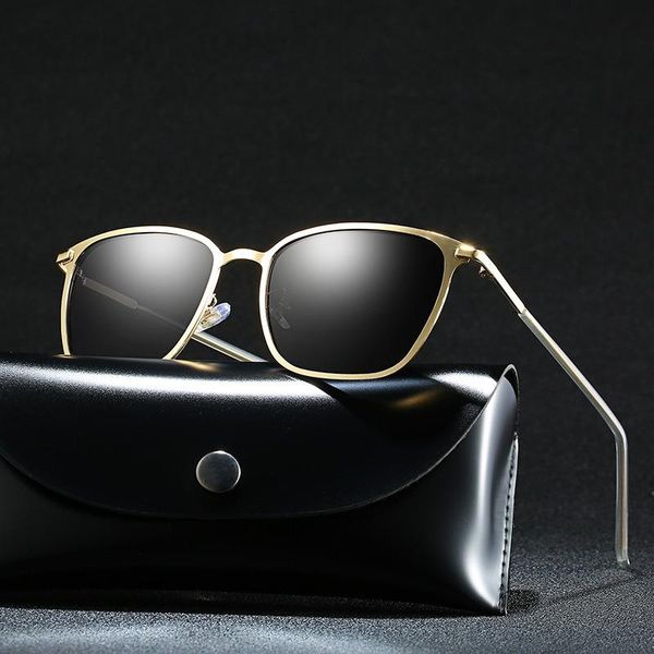 sunglasses men's classic fashion polarized metal trend square driving anti-high beam night vision glasses, White;black
sunglasses men's classic fashion polarized metal trend square driving anti-high beam night vision glasses, White;black