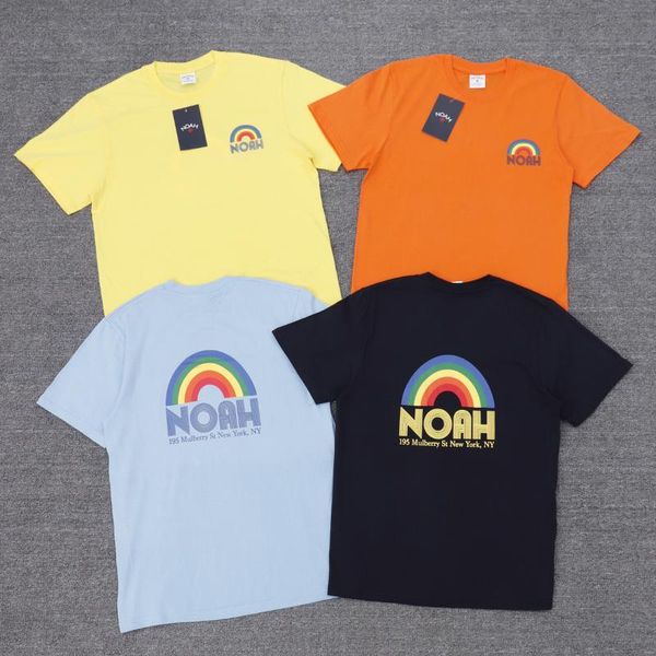 men's t-shirts noah rainbow tee short sleeve loose hip hop and women's cute cartoon couple t- shirt, White;black
men's t-shirts noah rainbow tee short sleeve loose hip hop and women's cute cartoon couple t- shirt, White;black