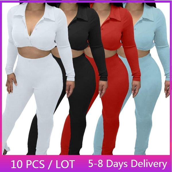 women's two piece pants wholesale elegant thick set women winter clothes casual outfits for slit flare and button up crop top, White
women's two piece pants wholesale elegant thick set women winter clothes casual outfits for slit flare and button up crop top, White
