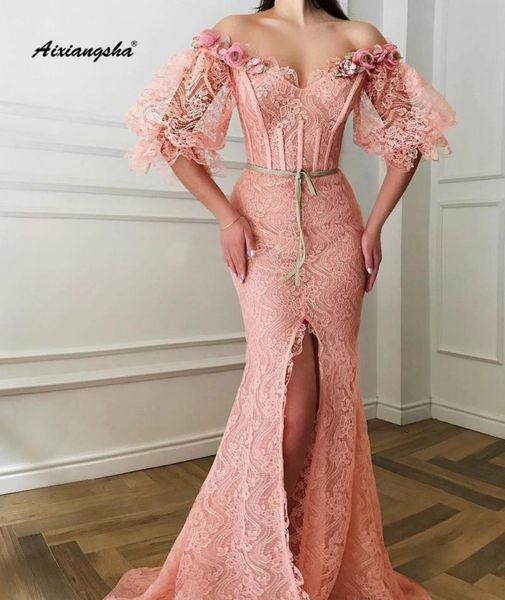 party dresses muslim blush long evening dress off the shoulder half-sleeve 3d flower lace mermaid vestido de festa longo, White;black
party dresses muslim blush long evening dress off the shoulder half-sleeve 3d flower lace mermaid vestido de festa longo, White;black