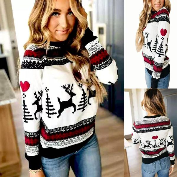 women's sweaters women trend christmas pullovers gift elegant sweater female winter fashion casual ladies warm brief, White;black
women's sweaters women trend christmas pullovers gift elegant sweater female winter fashion casual ladies warm brief, White;black