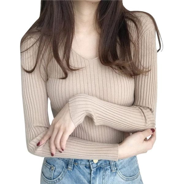 women's sweaters women casual winter retro v-neck knitting pullover long sleeve warm sweater slim fit solid bottoming jumper, White;black
women's sweaters women casual winter retro v-neck knitting pullover long sleeve warm sweater slim fit solid bottoming jumper, White;black