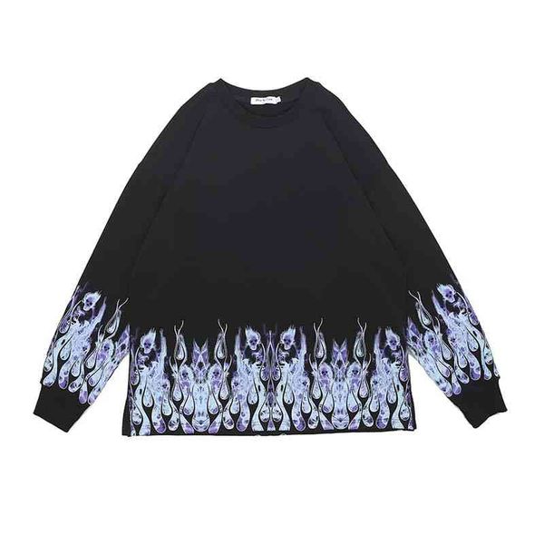 men's hoodies & sweatshirts homens hip hop manga longa camiseta crânios azul chama impressão t camisas de algodão oversize casual pulôv, Black
men's hoodies & sweatshirts homens hip hop manga longa camiseta crânios azul chama impressão t camisas de algodão oversize casual pulôv, Black