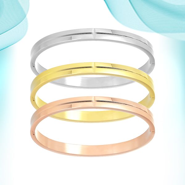 women stainless steel bangle electroplating textured accessories on hand european american fashion new buckle bangles glossy exquisite diamo, Black
women stainless steel bangle electroplating textured accessories on hand european american fashion new buckle bangles glossy exquisite diamo, Black