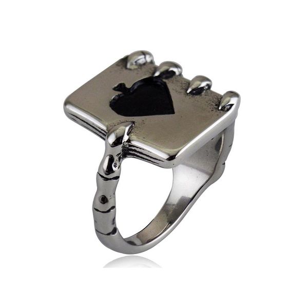 cluster rings gorgeous 3mm a spades poker wedding for women anniversary gift classic silver color stainless steel men jewelry drop ship, Golden;silver
cluster rings gorgeous 3mm a spades poker wedding for women anniversary gift classic silver color stainless steel men jewelry drop ship, Golden;silver