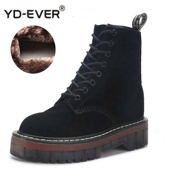 boots motorcycle platform women wedge shoes autumn winter fur fashion round toe lace-up genuine leather ladies, Black
boots motorcycle platform women wedge shoes autumn winter fur fashion round toe lace-up genuine leather ladies, Black