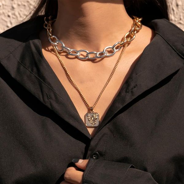 pendant necklaces ingemark vintage goth flower geometric couple choker mix color chunky chain for women men grunge jewelry neck bijoux, Silver
pendant necklaces ingemark vintage goth flower geometric couple choker mix color chunky chain for women men grunge jewelry neck bijoux, Silver